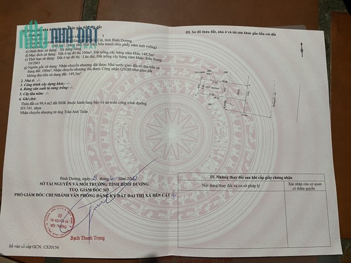 Đất mặt tiền kinh doanh đường DT 741,  Chánh Phú hòa