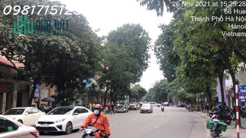 Bán nhà mặt Phố Huế-  Hai Bà Trưng Hà Nội 52m, 5 tầng, mt 4m, giá 38 tỷ.