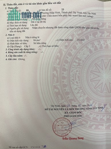 CHÍNH CHỦ CẦN BÁN NHÀ MỚI 100% FULL NỘI THẤT NGAY TRUNG TÂM TOÀ THÁNH TÂY NINH