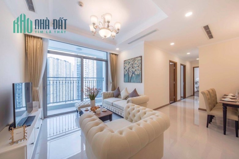 cho thuê CHCC VInhome Central Park, Q.BT, 100m2, 3Pn, 2tollet, full NT