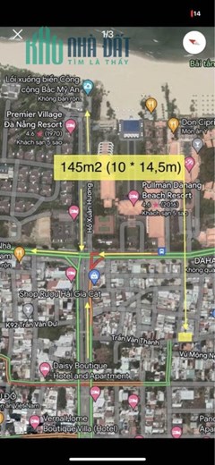 Lô 2 mặt tiền 145m2 đường Hồ Xuân Hương - Trần Văn Thành