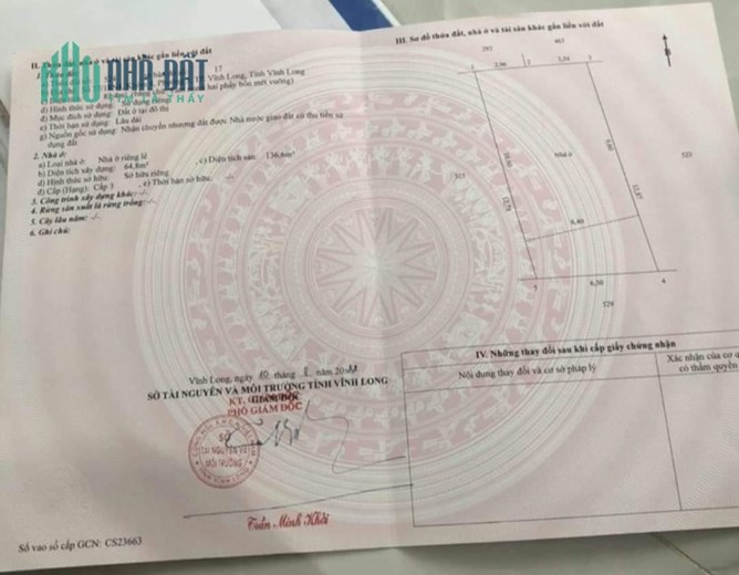 NHẬN CHÍNH CHỦ Bán Nhà 1 Trệt 1 Lầu Sau Lưng CV Mậu Thân, P.3, TP Vĩnh Long