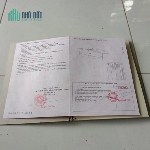 CHÍNH CHỦ BÁN  Lô Đất Đẹp Vị Trí Đắc Địa Tại Huyện Bình Chánh