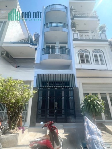 Nhà mới 4 tầng MẶT TIỀN đường Bùi Điền P5 Q8 giá 20 triệu/tháng