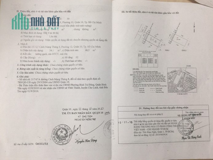 Cần Tiền Cho Con Đi Du Học BÁN GẤP NHÀ Đẹp HXH Tại Trung Tâm Quận 10