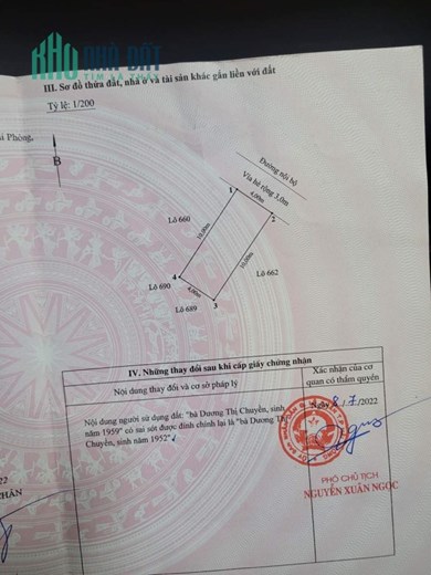 Bán đất phân lô tái định cư Hồ Sen - Vĩnh Niệm, diện tích 40m, GIÁ chỉ 54 tr/m cực rẻ