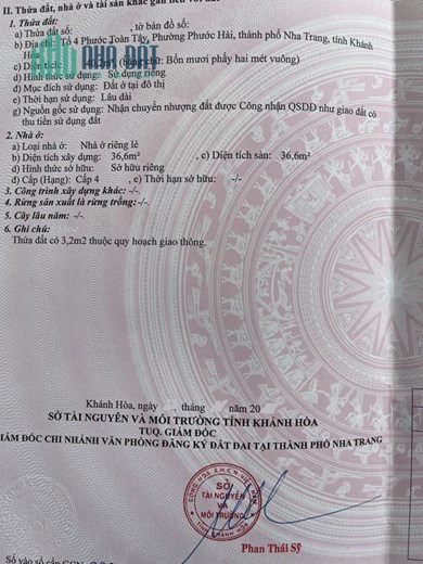 Bán nhà 3 tầng đường thông ô tô tận nơi  ở Phước Hải 2,9 tỷ