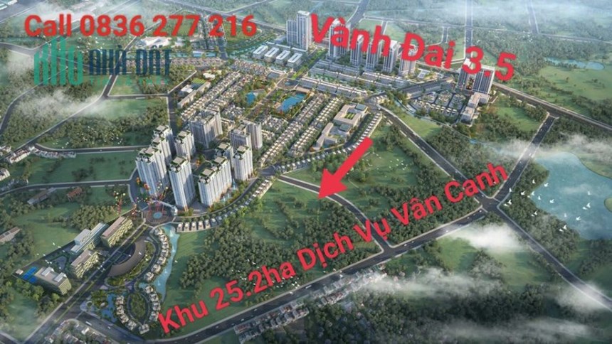 Chuyển đất dịch vụ Vân Canh - Hoài Đức diện tích nhỏ giá chỉ 60tr/m2