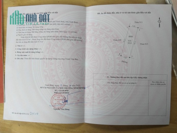 Chính Chủ Các Lô Liền Kề TP Ninh Bình - Giá Cực Rẻ - Cực Tiềm Năng