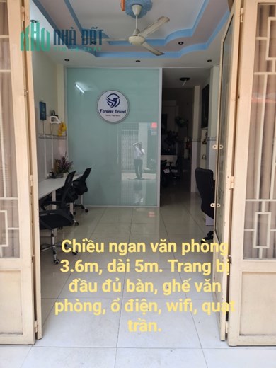 Cho thuê văn phòng tầng trệt, nhà mặt tiền đường xe tải 20/38 Cô Bắc, Phường 1, Phú Nhuận,TPHCM.