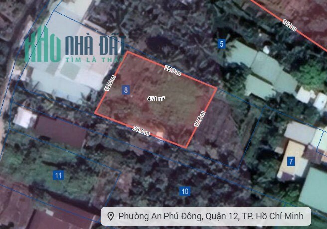 Kẹt tiền hạ giá bán GẤP Lô Đất 463m2. Gần cầu An Lộc, phường An Phú Đông, Quận 12