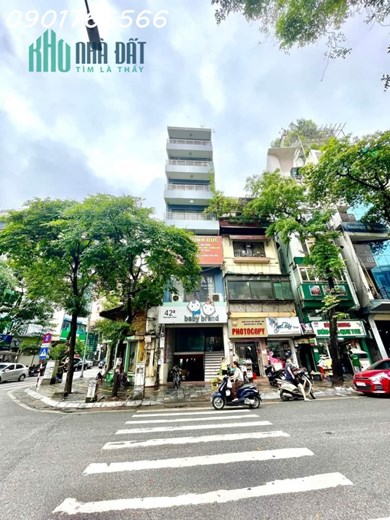 Tòa nhà , Trung Tâm Hai Bà Trưng, Lô góc Mặt Phố Trần Xuân Soạn, 121m x 9T, Giá 90 tỷ.