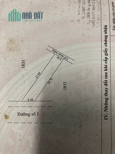 Bán nhà Đường Số 1 KDC Sống Thần, TP Dĩ An. SHR 5.38 tỷ. Lh:0938849356.