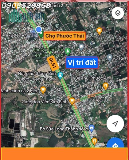 Bán đất Phước Thái, 100m2, full thổ cư, gần chợ, giá chỉ 1 tỷ x. LH 0908528868