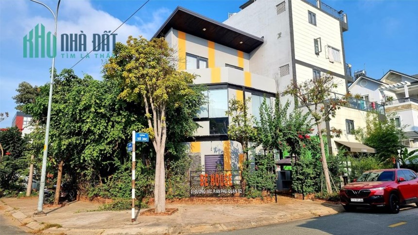 Cho thuê tòa nhà đẹp góc 2MT số 36C An Phú An Khánh, Quận 2 - 75 triệu dtkv12x20 trệt 2 lầu có sân