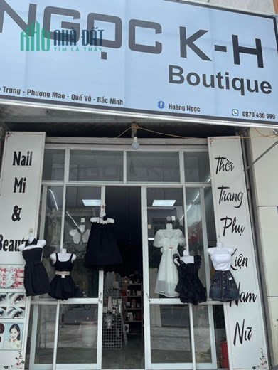 Sang nhượng của hàng Địa chỉ: mặt đường lớn đường 24 phố mới quế võ bn.
