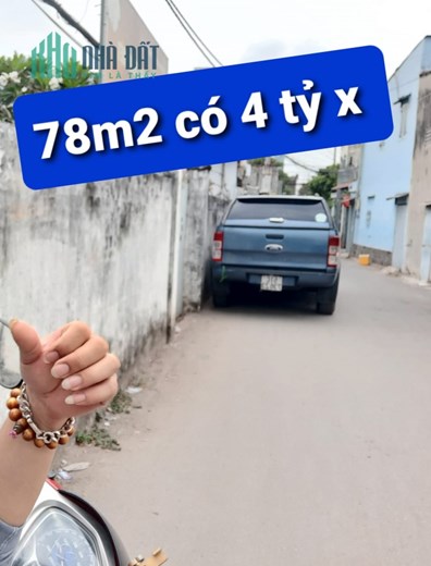 ( Duy Nhất) Mặt Tiền hẻm 78m2 có 4 tỷ Thống Nhất Phường 16 Gò Vấp