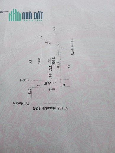 CHÍNH CHỦ  Bán Lô Đất Đẹp Tại MẶT TIỀN Đường ĐT.793 Tân Châu - Tây Ninh