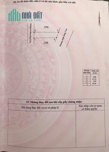 Bán đất Diên An Diên Khánh mặt tiền đường Cây Duối rộng 11m