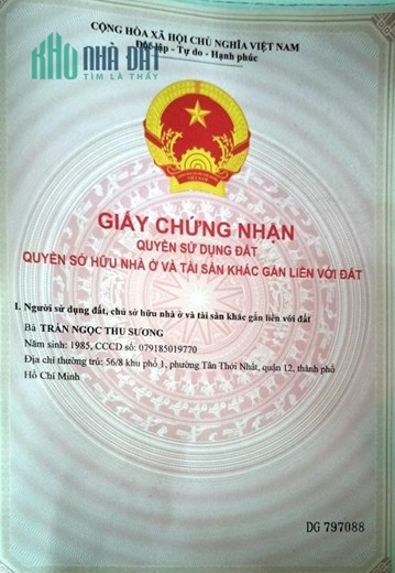 CHÍNH CHỦ BÁN NHÀ MT SỔ HỒNG RIÊNG GIÁ RẺ TRUNG TÂM XÃ BÌNH THẠNH-CAO LÃNH