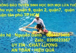 THÔNG BÁO TUYỂN SINH KHOÁ HỌC BƠI Mọi lứa tuổi khu vực quận 9, quận 2, quận7, quận 10, quận tân phú
