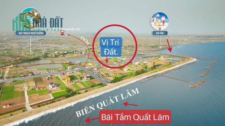 Đất ở liền kề ven biển sổ đỏ có sẵn, giao dịch ngay giá F0, 100m2 Full thổ cạnh ngay dự án nghỉ