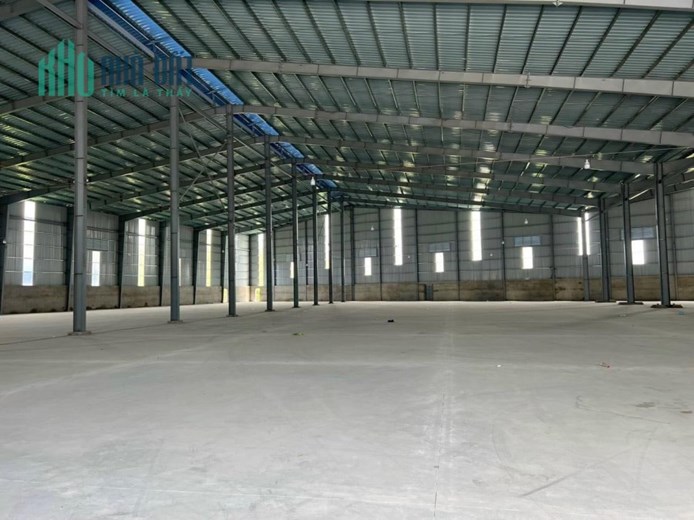 CHO THUÊ KHO XƯỞNG MẶT TIỀN NGANG 200m - DTSD: 10.000m2 - LỘ CONTAINER - PCCC AUTO - ĐIỆN 3 PHA