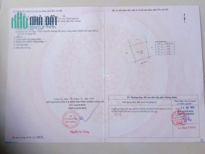 Chính Chủ Bán GẤP Đất 2 MẶT TIỀN Vị Trí Đẹp Tại Xã Quê Mỹ Thạnh, Huyện Tân Trụ - Long An