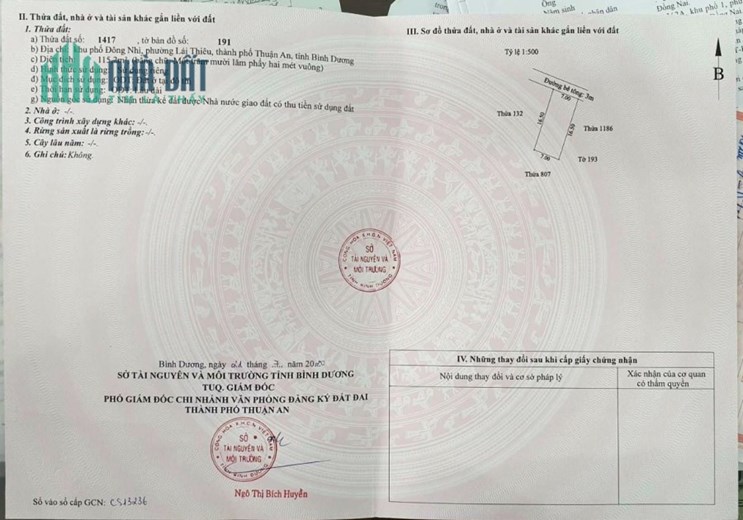 NHÀ ĐẤT LÁI THIÊU CẦN BÁN SỔ RIÊNG CHÍNH CHỦ