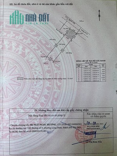 Chính chủ bán đất mặt tiền đường số 4, Phường Long Thạnh Mỹ, TP. Thủ Đức TP.HCM