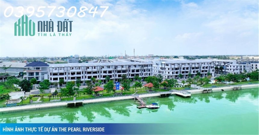 Định cư nước ngoài cần bán lại Căn Góc 2 mặt tiền, trong  khu The Pearl Riverside Thị trấn Bến Lức