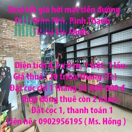 Deal tốt giá hời mặt tiền đường Điện Biên Phủ, Bình Thạnh Hồ Chí Minh.