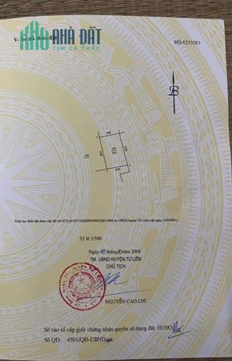 HIẾM - BÁN ĐẤT TẶNG NHÀ 3 TẦNG - MỸ ĐÌNH - NAM TỪ LIÊM.
103m2 3 tầng, MT 8,3m