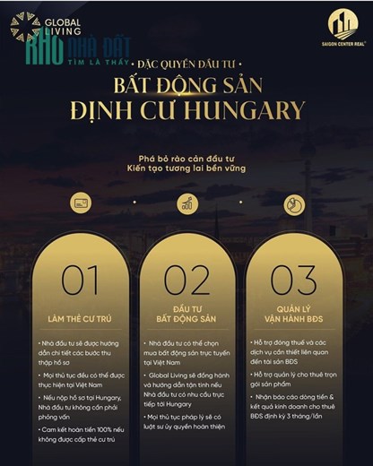 BĐS ĐỊNH CƯ CHÂU ÂU - Để có tấm thẻ xanh dễ dàng nhất tại Châu Âu Mua BĐS với 175.000 Euro (tương