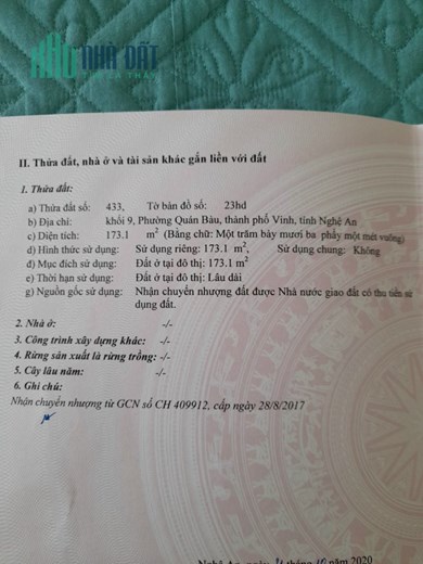Bán đất Lô Góc 173m2 mặt đường 72m và Hồ Bá Kiện 24m