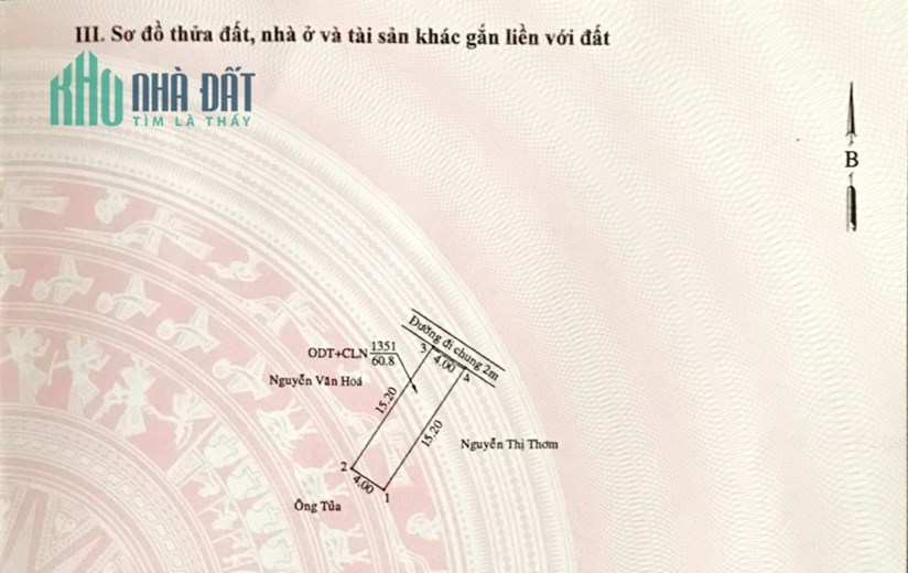 Bán nhà Đ.Nguyễn Bình, P.Phú Lợi, Thủ Dầu Một, 60.8m2 SHR 2 tỷ. Lh:0908203993