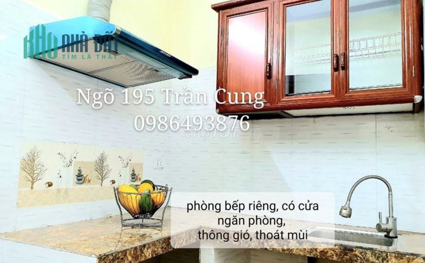 Cho thuê căn hộ 45m2 khép kín ngõ 195 Trần Cung, Cổ Nhuế 1Bắc Từ Liêm