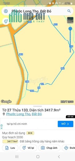 Chính chủ bán 6868 m2 đất Phước Long Thọ Huyện Đất Đỏ, Bà Rịa - Vũng Tàu