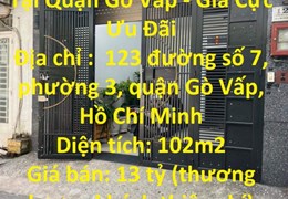 BÁN GẤP Lô Đất Vị Trí Đẹp Tại Quận Gò Vấp - Giá Cực Ưu Đãi