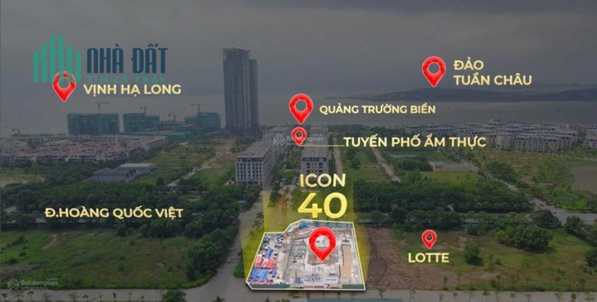 Căn hộ ICON40 5* view trực diện biển Hạ Long, cạnh Sunworld và bến du thuyền quốc tế riêng biệt giá