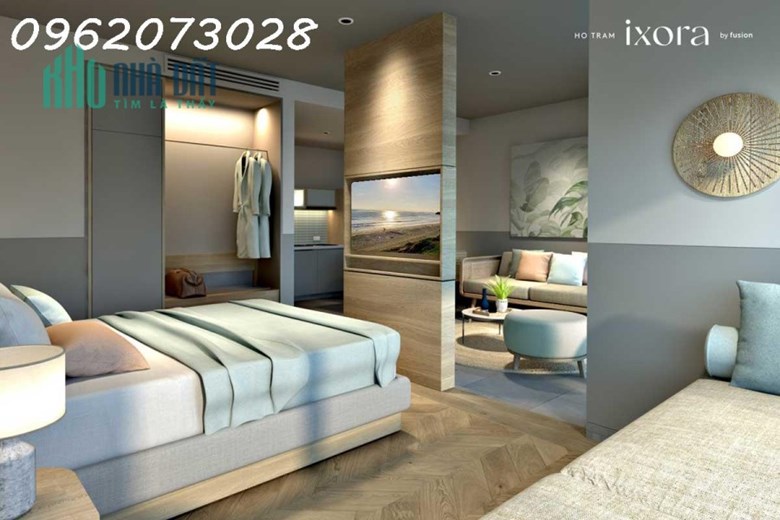 Căn hộ biển Ixora Hồ Tràm bàn giao FULL nội thất cao cấp