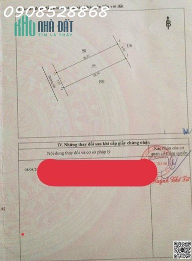 Bán đất xã Phước Bình gần KCN Gò Dầu, 5x20, 40tc, giá rẻ