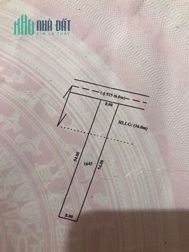 CHÍNH CHỦ BÁN NHANH Lô Đất Mặt Tiền Vị Trí Đẹp Tại đường tỉnh lộ 925 - Hậu Giang
