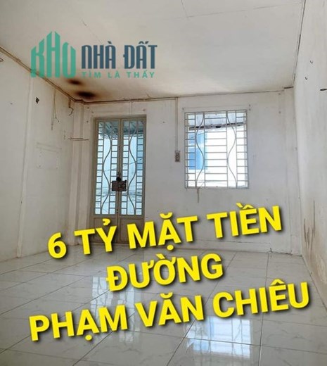 Bán Nhà Mặt Tiền Phạm Văn Chiêu Phường 14 Gò Vấp TPHCM có 6 tỷ