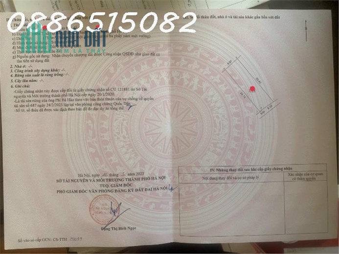Bán đất nền 173,5 m2 full đất ở Tân xã Thạch Thất Hà Nội