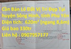 Cần Bán Lô Đất Vị Trí Đẹp Tại huyện Sông Hinh, tỉnh Phú Yên