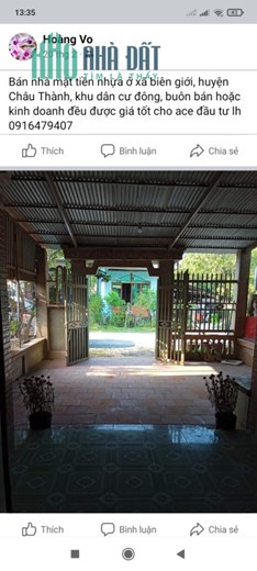 Chính chủ cần bán căn nhà ở xã Biên Giới, huyện Châu Thành, Tỉnh Tây Ninh
