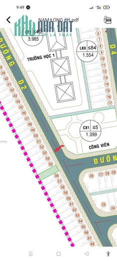 Chính chủ Thửa đất số 783, tờ bản đồ số 36, Khu nhà ở nông thôn Nam Long, xã Lai Hưng, huyện Bàu
