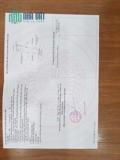 Chính chủ bán 914m2 đất vị trí đẹp tại TX Phú Mỹ BRVT, SHR, 4 tỷ. Lh:0906328666.