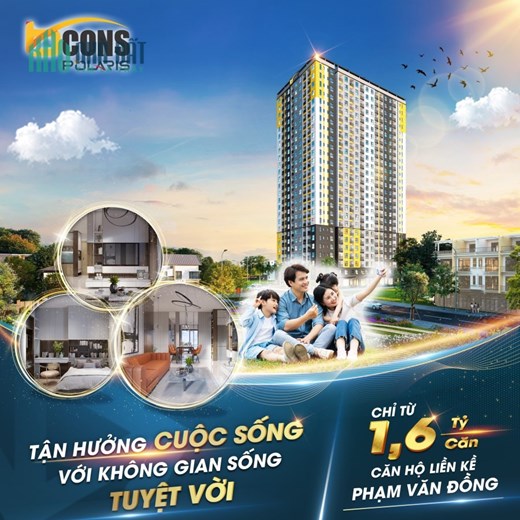 Chỉ cần thanh toán 200 triệu(10%) sỡ hữu căn hộ 2PN-2WC  liền kề đại lộ  Phạm Văn Đồng. Đi sân bay